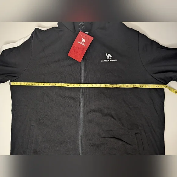 NWT Camel Crown XXXL Mens Black Jacket Zipper Long Sleeve - Picture 14 of 14